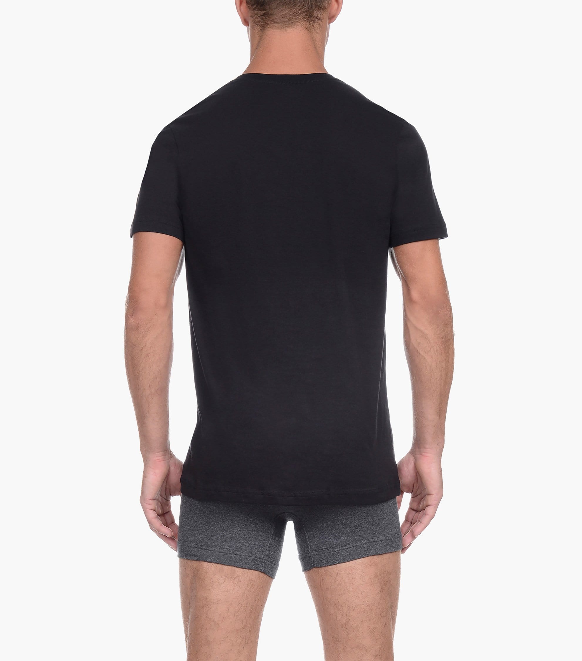  2xist 3 Packs Cotton V-neck Tee - White / Black / Heather Grey - Bonton