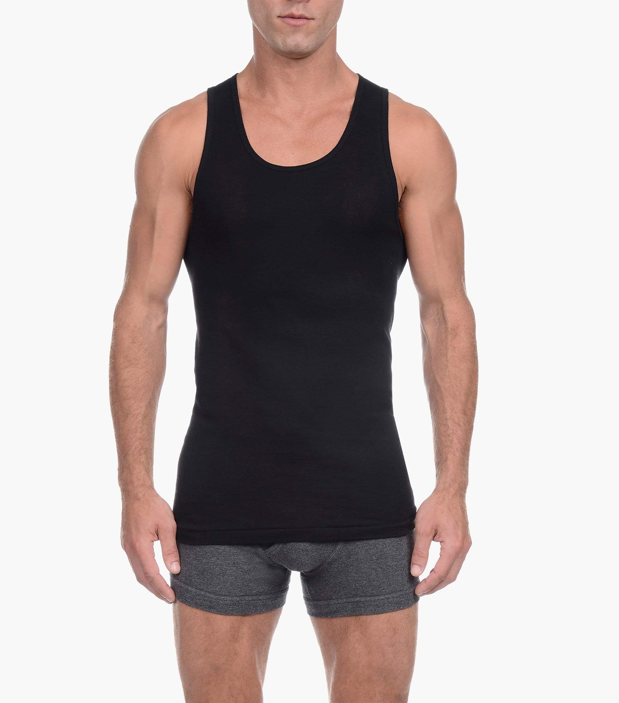  2xist 3 Packs Cotton Tank Top - White New Logo - Bonton