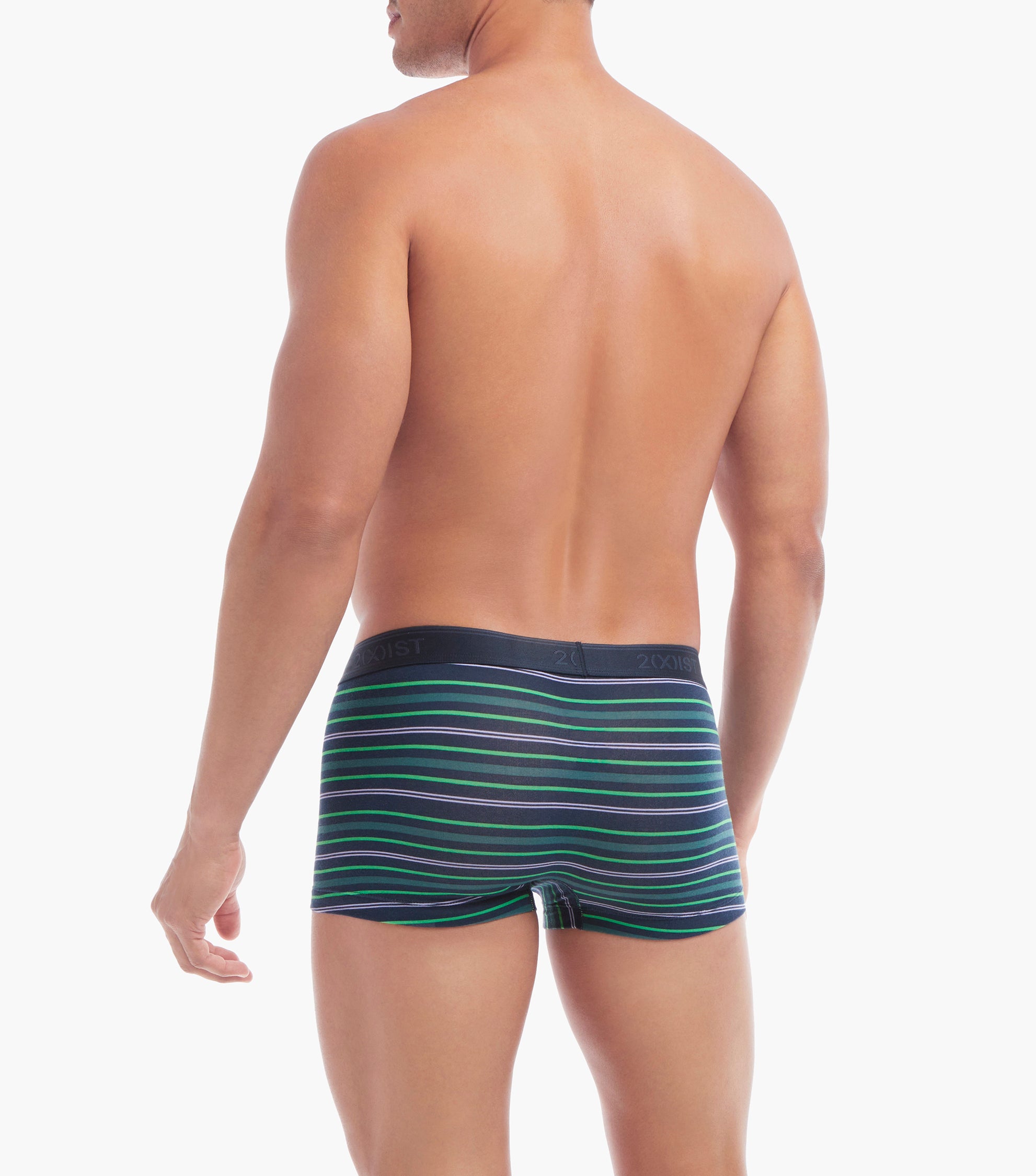  2xist 3 Packs Essential Stretch Trunk - Sand Verbena / Multi Stripe / Rain Forest - Bonton
