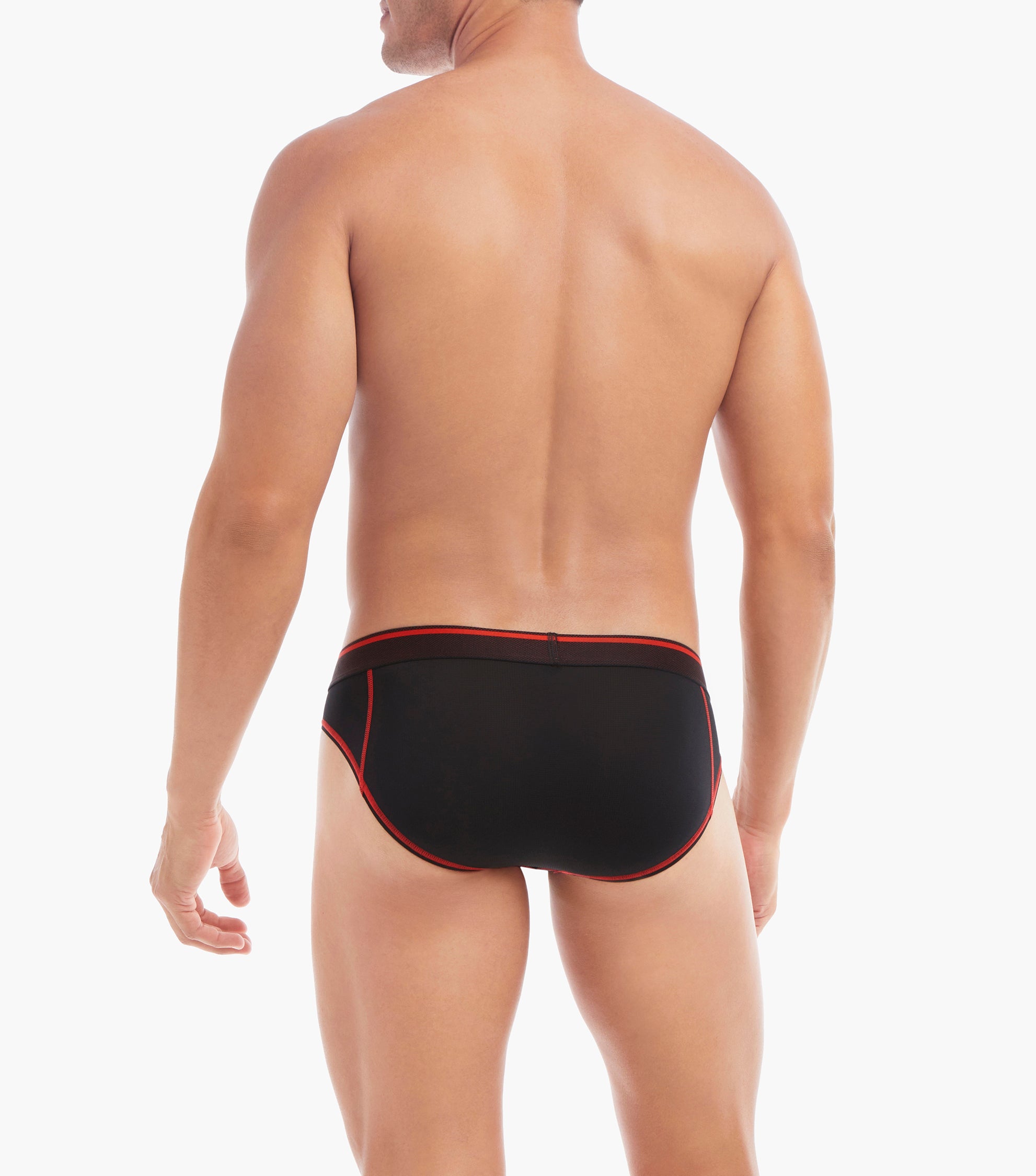  2xist Speed Dri Lightning Low-rise Brief - Black Beauty / Endangered - Bonton
