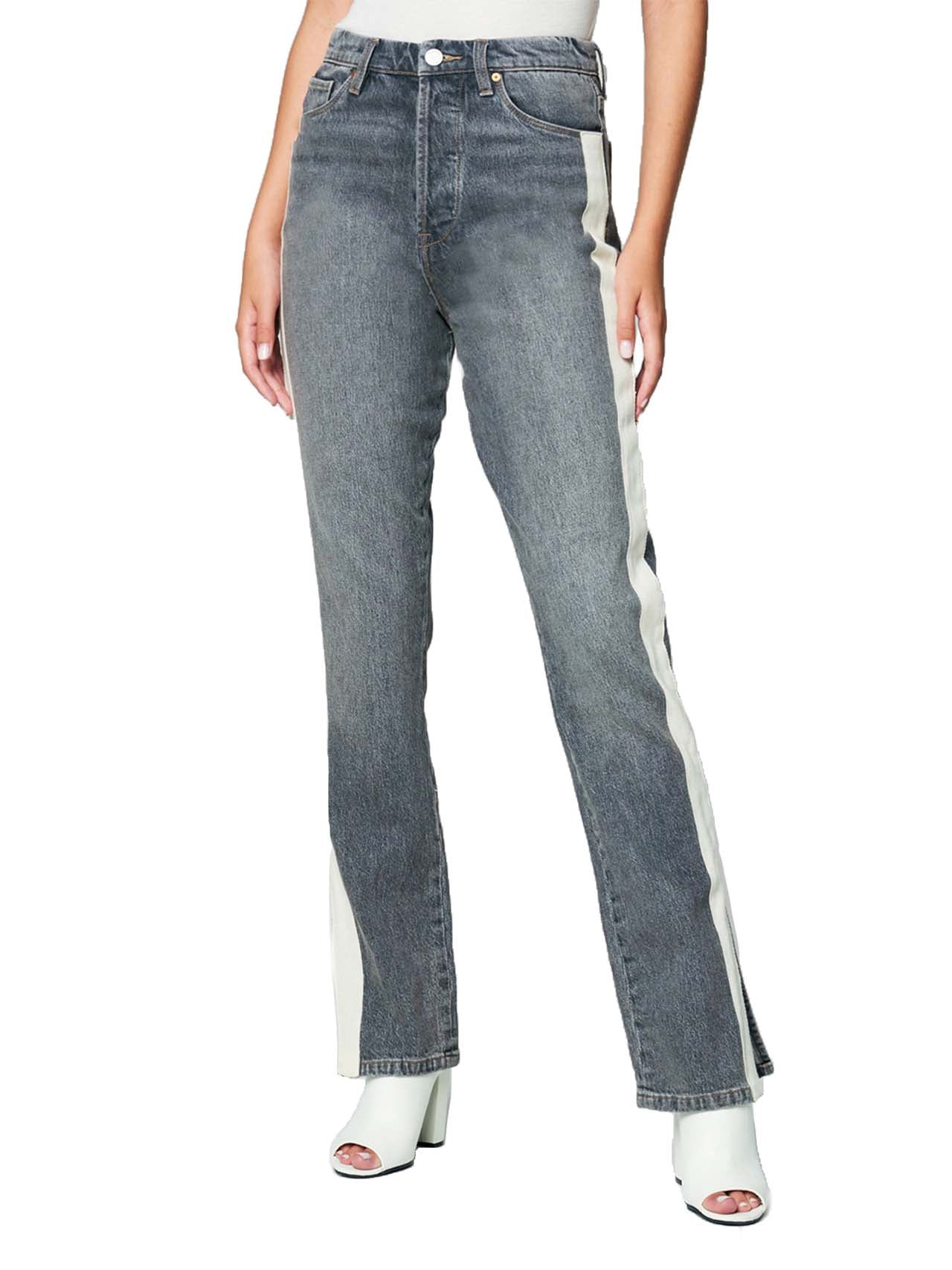  BlankNYC Split Hem Straight Leg Jeans - Grey - Bonton