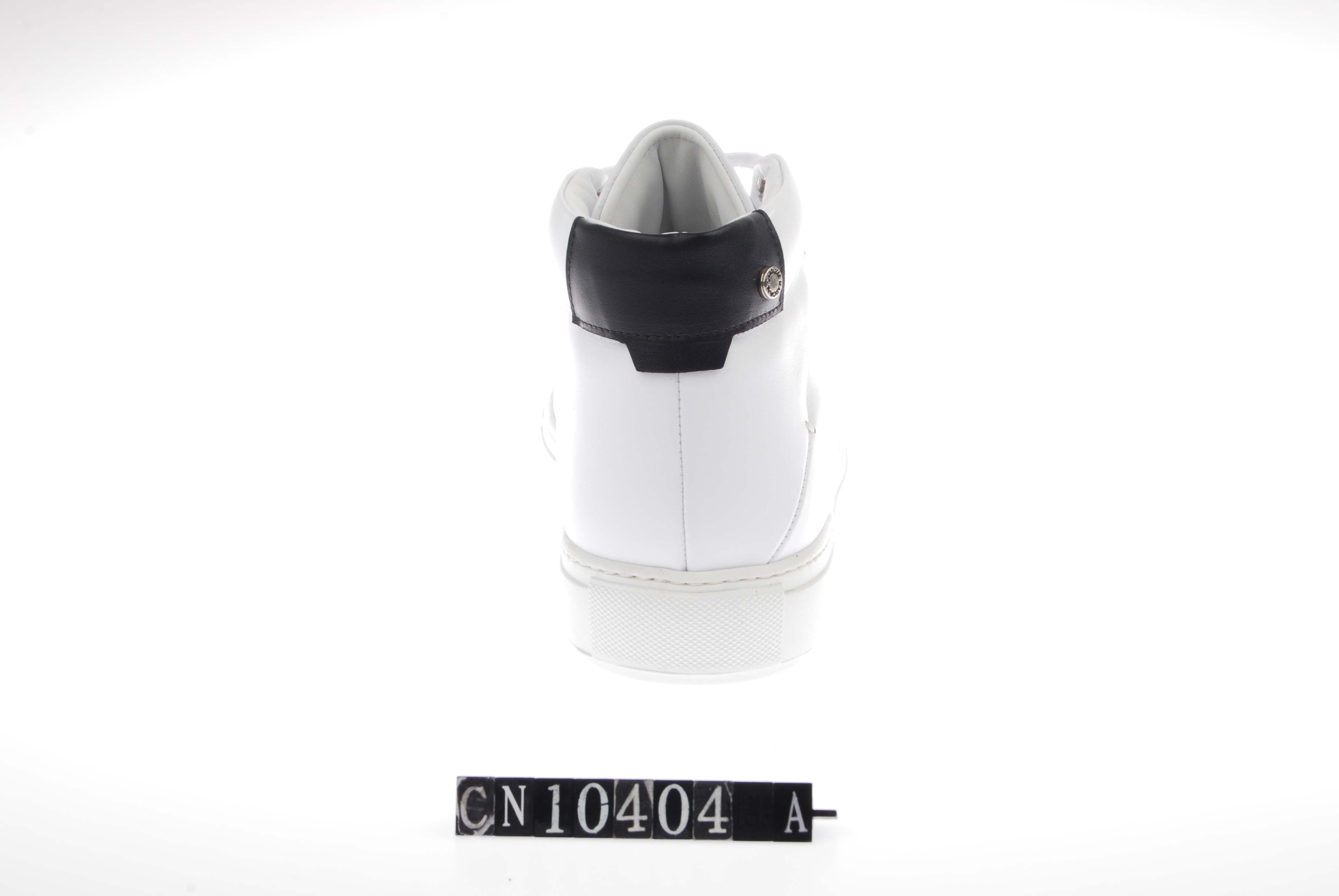  Costume National Costume National Logo Stripe High Top Sneaker - White - Bonton