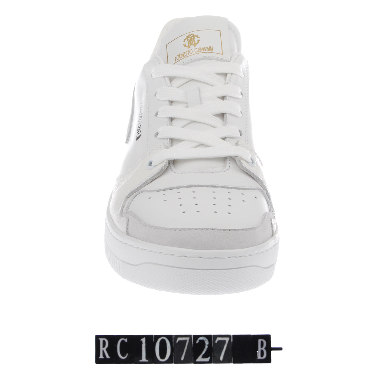  Roberto Cavalli C Class Suede LU Sneaker - White - Bonton