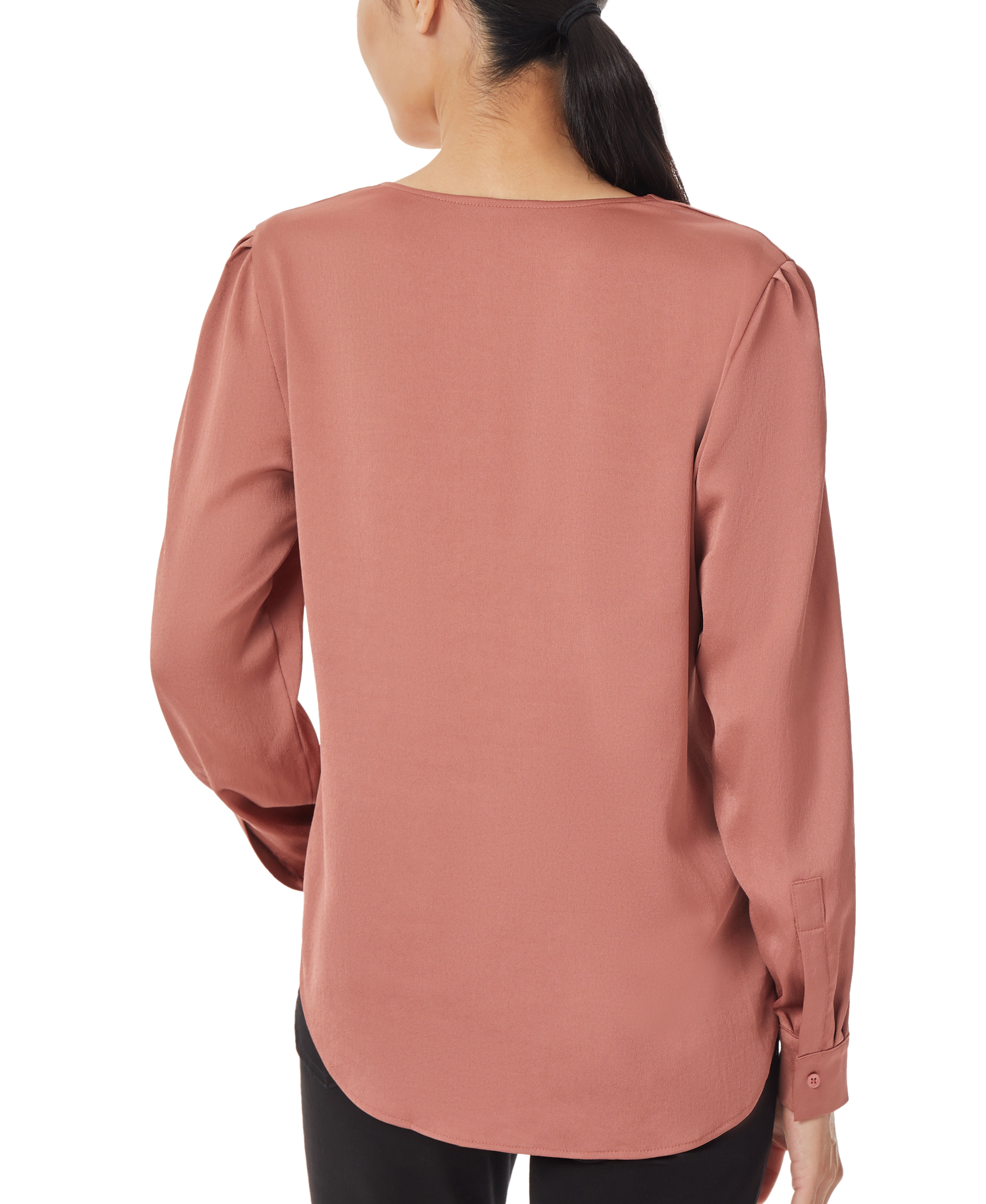  Jones New York Charmeuse Utility Blouse - Fawn - Bonton