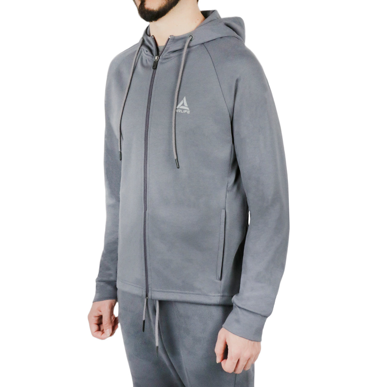  Air Life Zipper Mockneck Sweatshirt - Black - Bonton