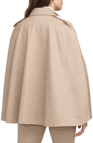 Chevron Knit Cape Jacket