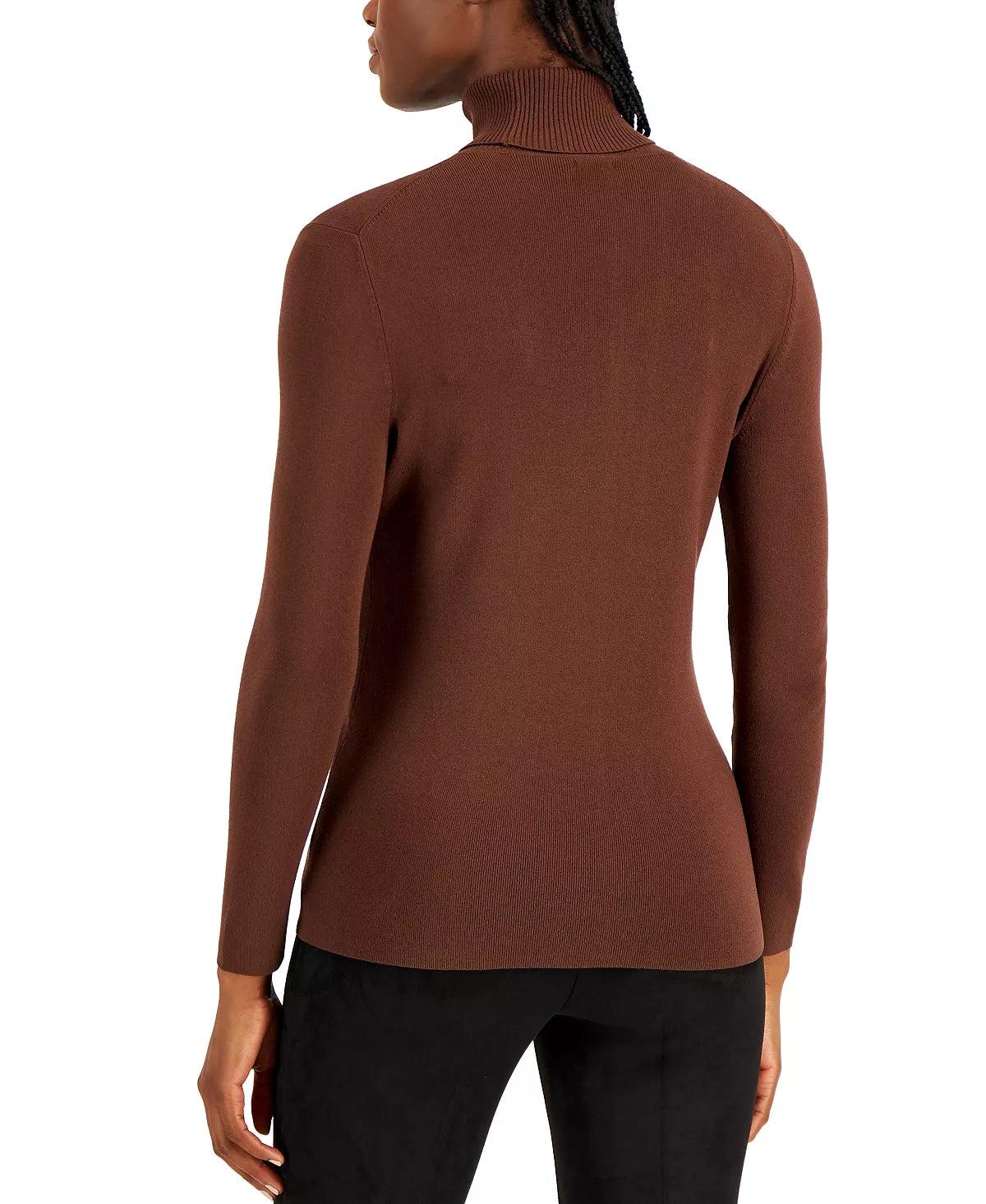  Anne Klein Long Sleeve Turtleneck - Espresso - Bonton
