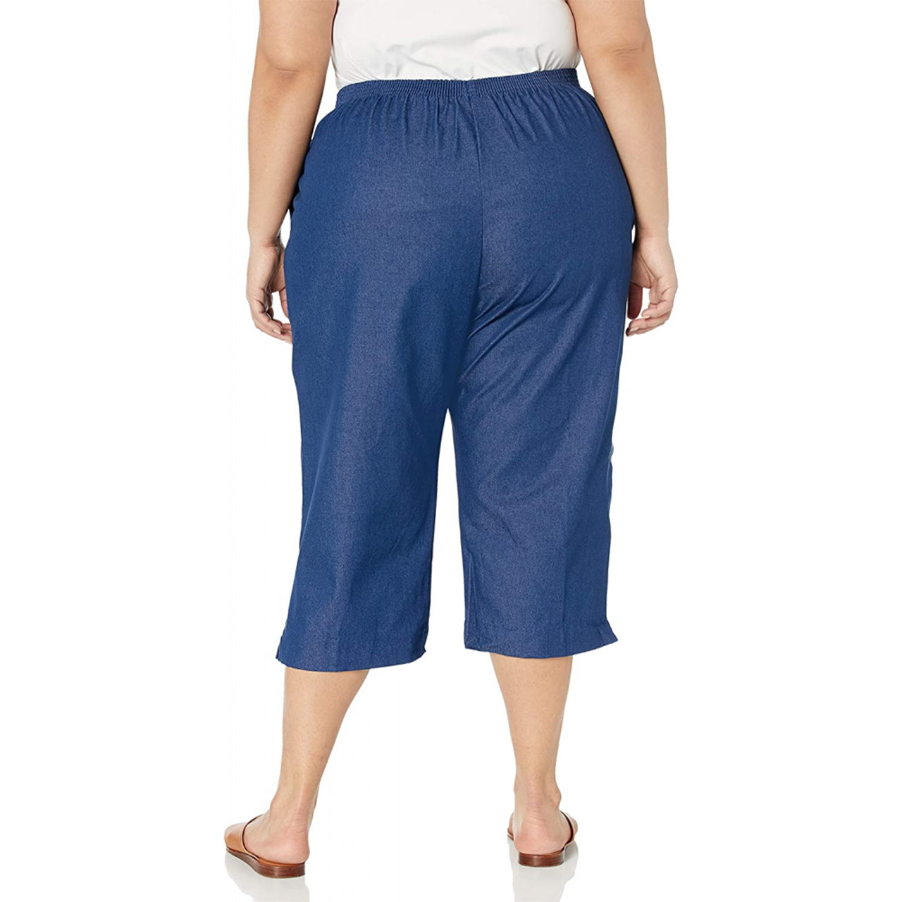  Alfred Dunner Plus Denim Capri - Denim - Bonton