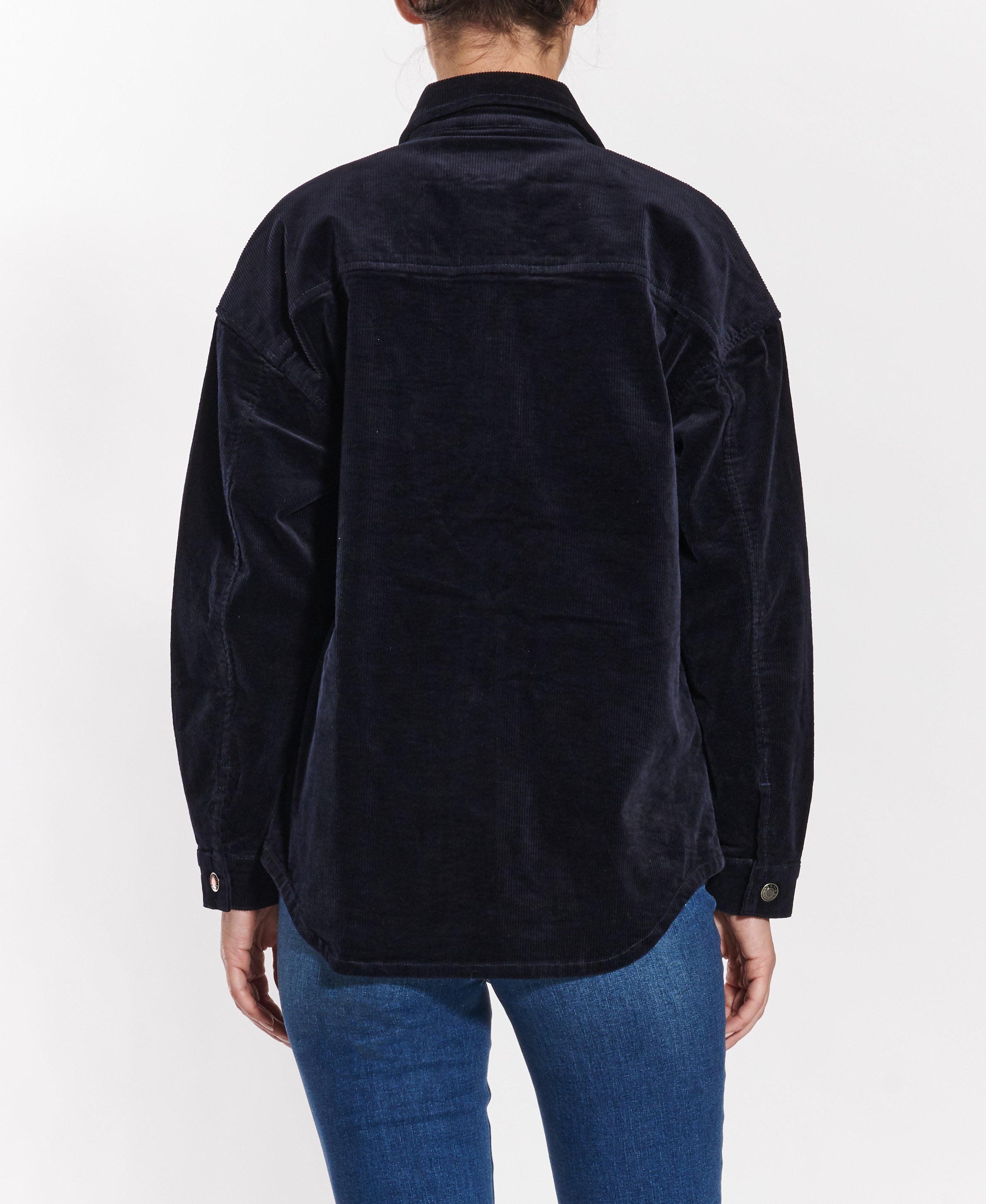  Oat New York Oversized Shacket by Oat New York - Navy - Bonton