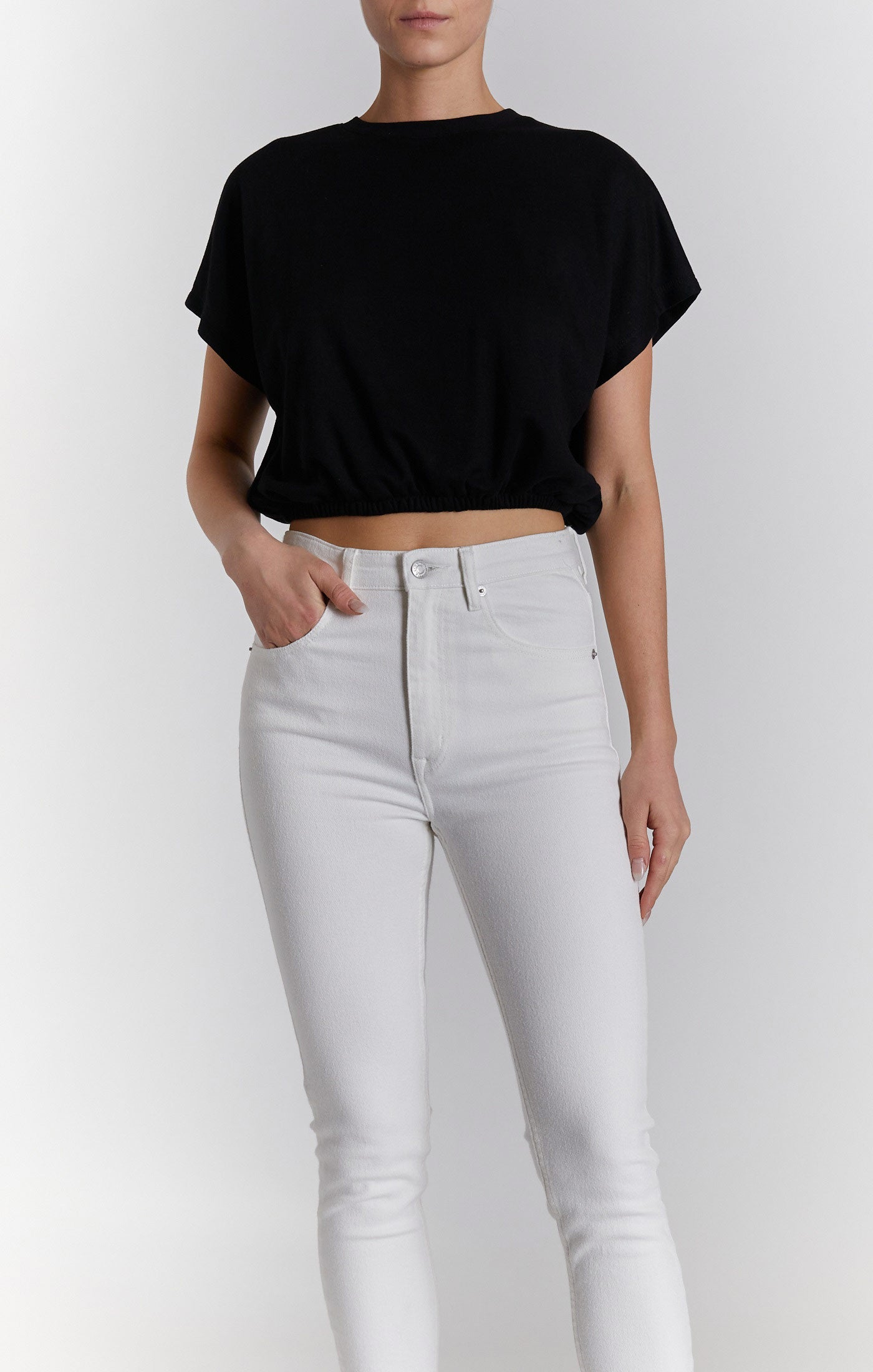  Oat New York Bubble T-Shirt with Crew Neck - Black - Bonton