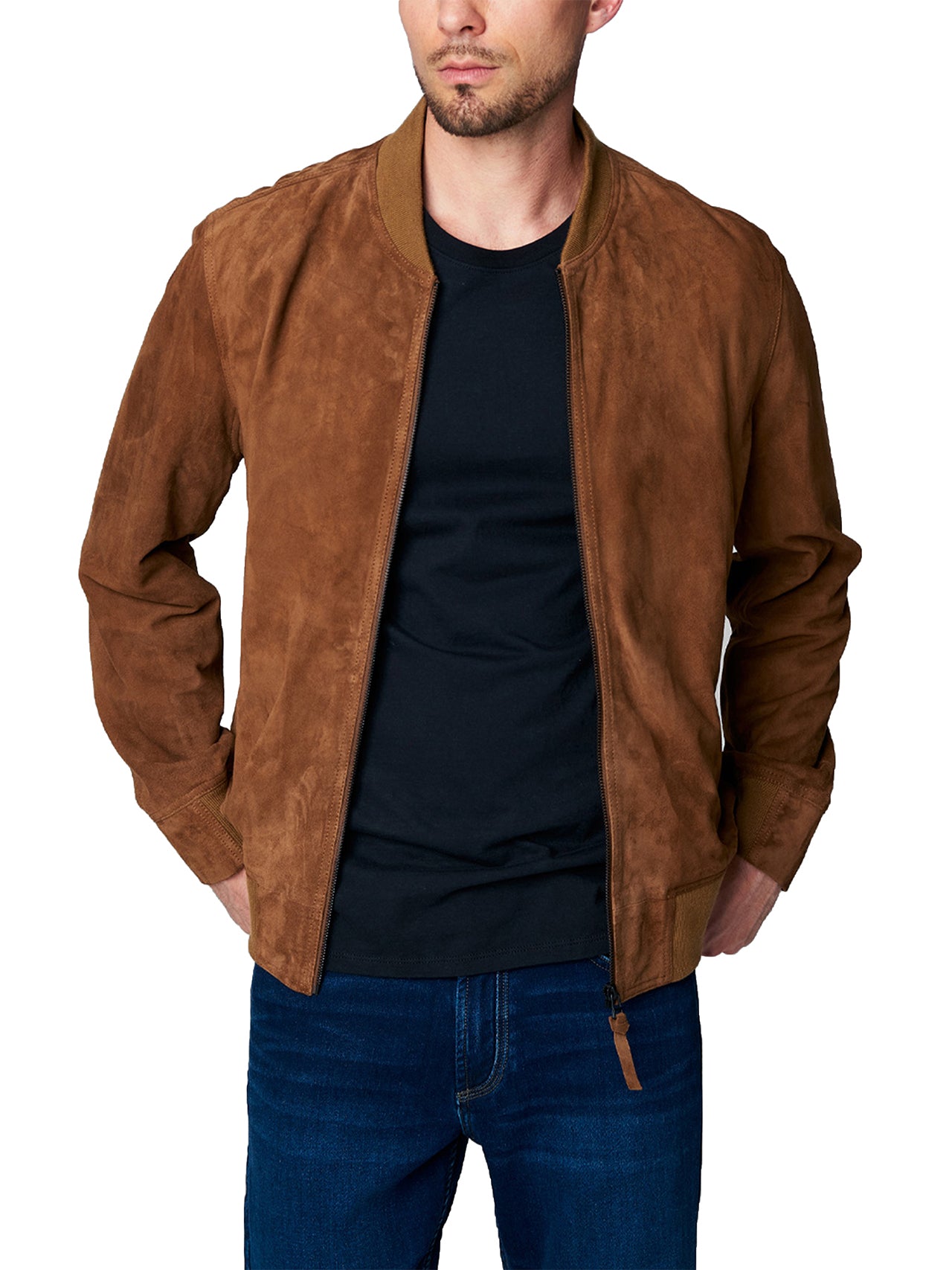  BlankNYC Suede Bomber Jacket - Quick Action - Bonton