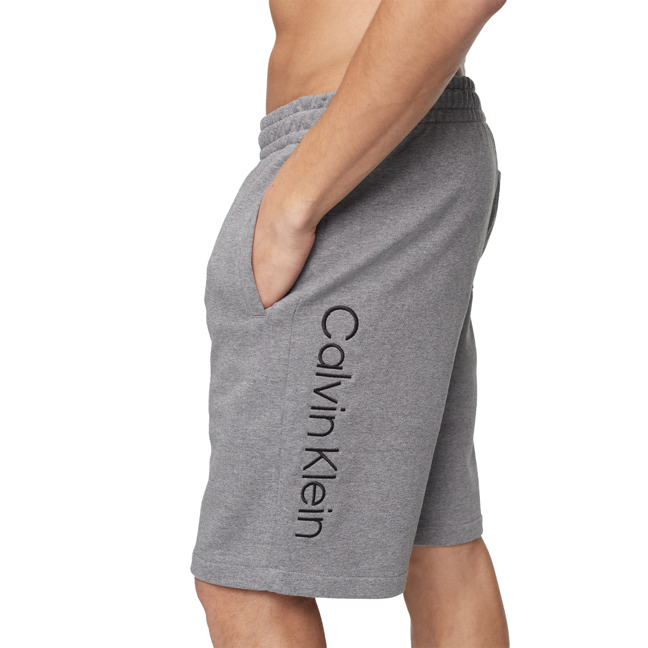  Calvin Klein Standard with Logo Terry Short - Medium Grey Heather - Bonton