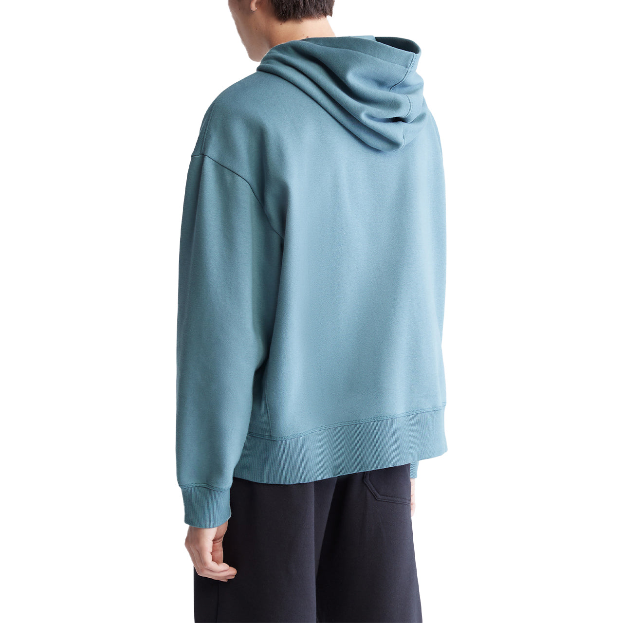  Calvin Klein Long Sleeves Archive Fleece Po Hoodie - Black Beauty - Bonton