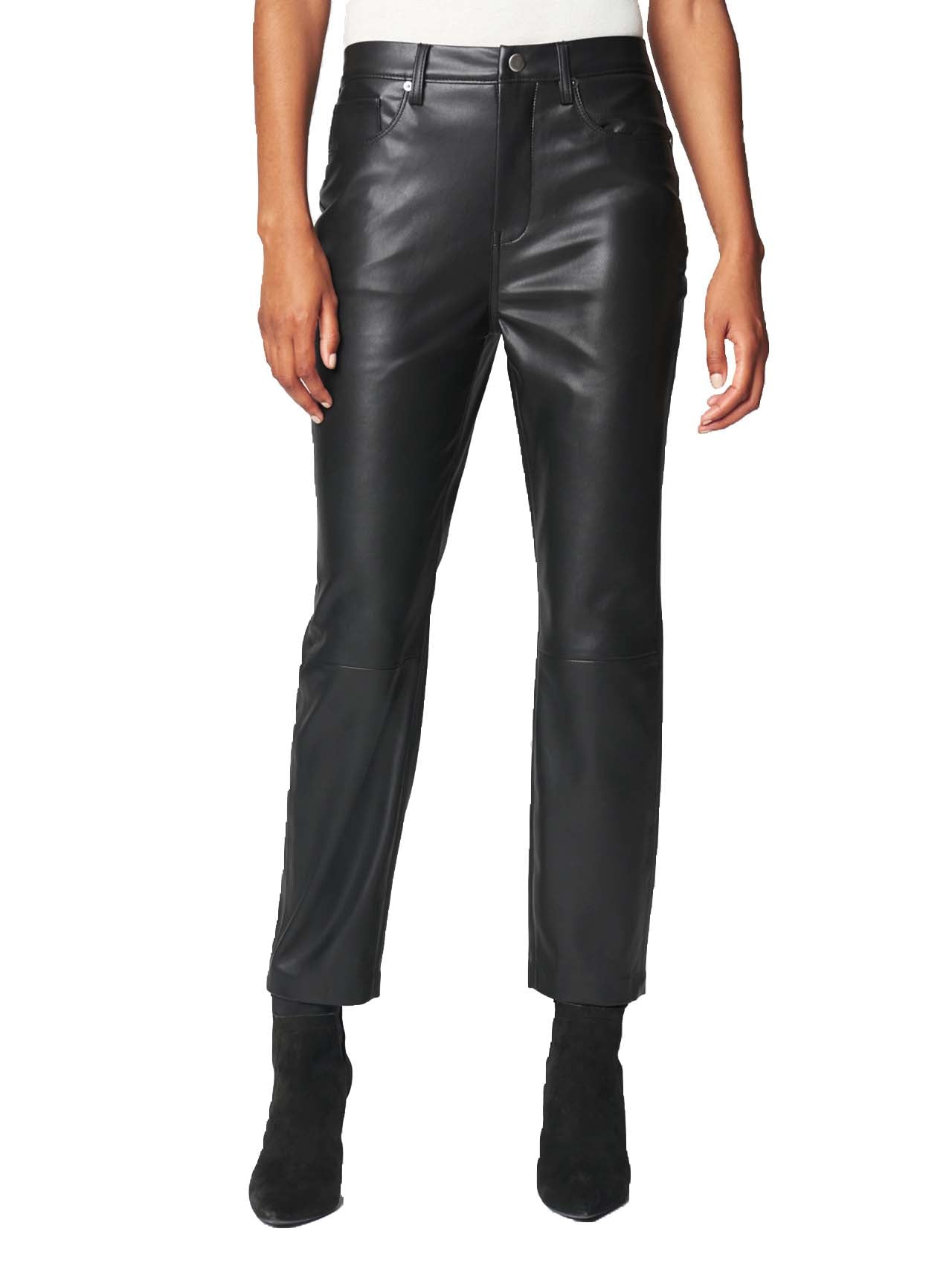  BlankNYC Vegan Leather High Rise Pants - Black - Bonton