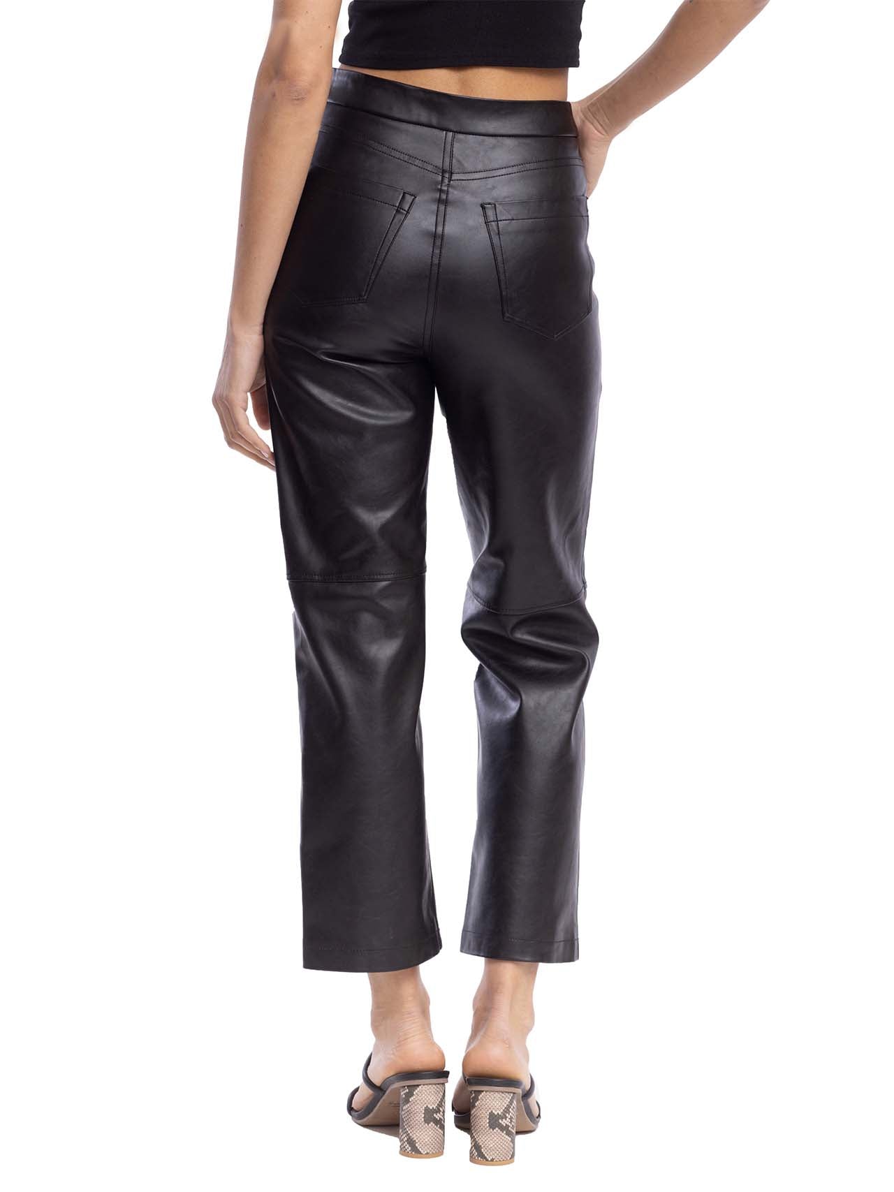 BlankNYC Vegan Leather Rib Cage Pant - Black - Bonton