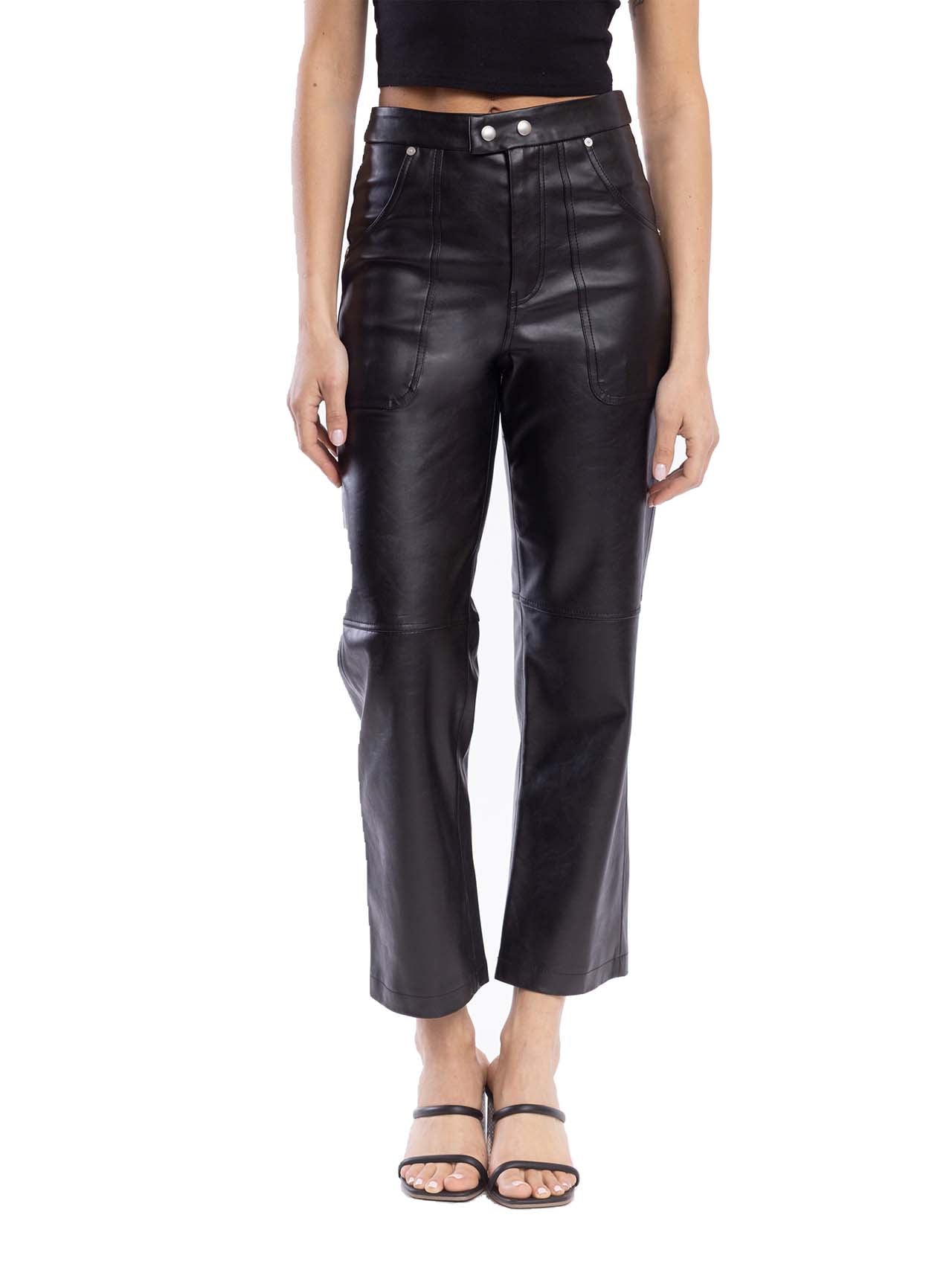  BlankNYC Vegan Leather Rib Cage Pant - Black - Bonton