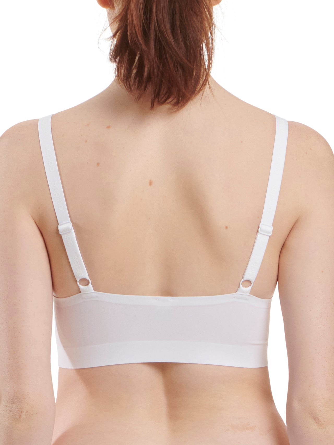  Adidas Scoop Lounge Activewear Bra - White - Bonton