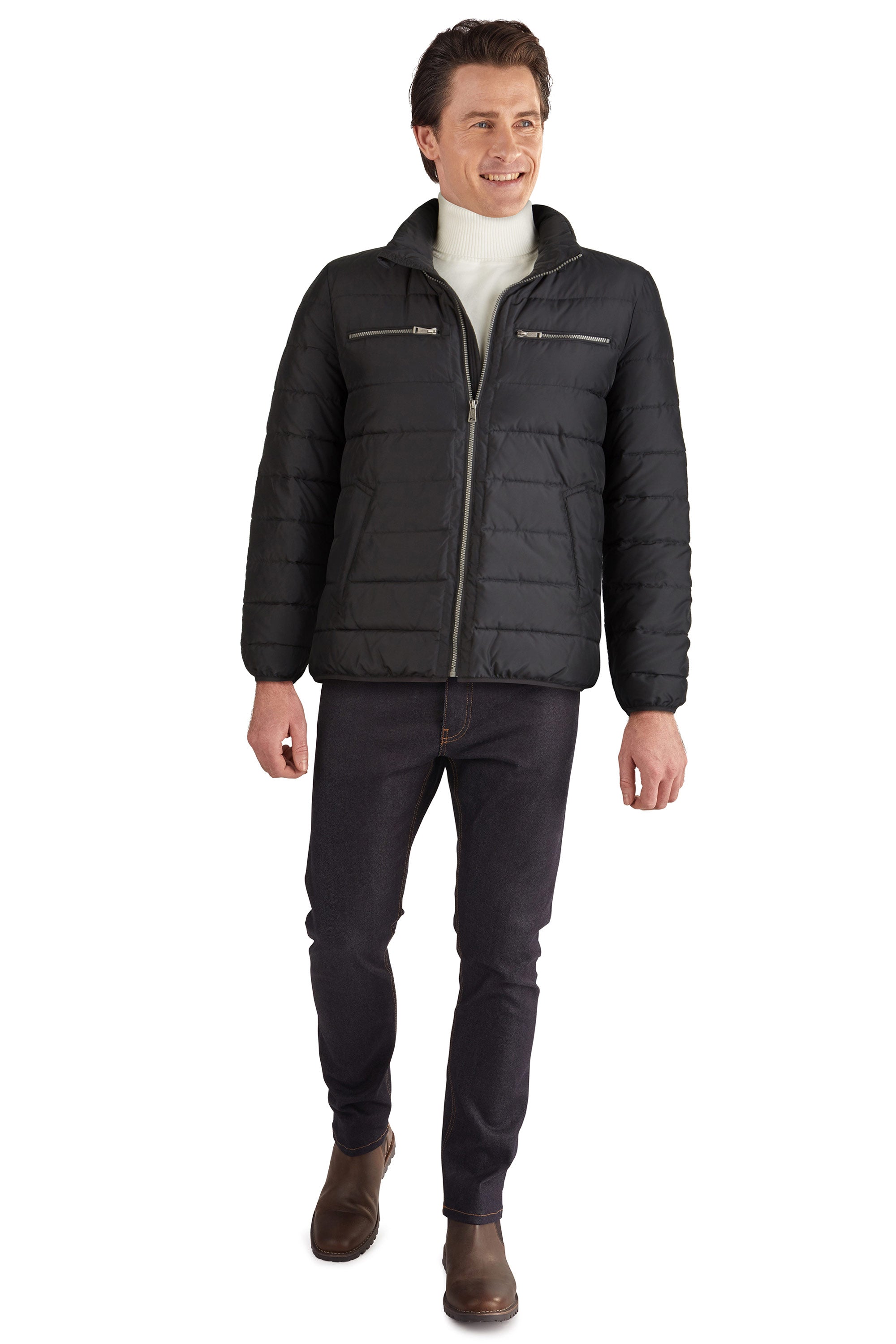  Cole Haan Mens Down Jacket Black - Black - Bonton