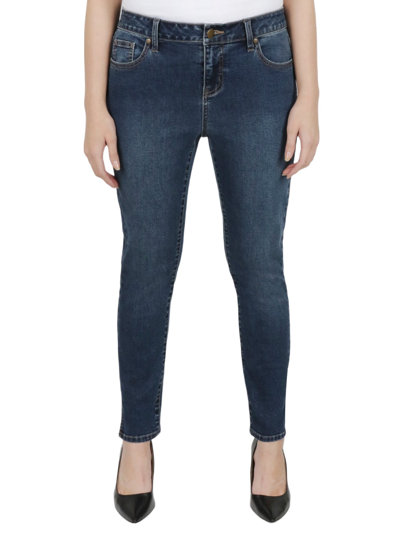 Relativity Missy Ankle Jeans - Dark Wash - Bonton