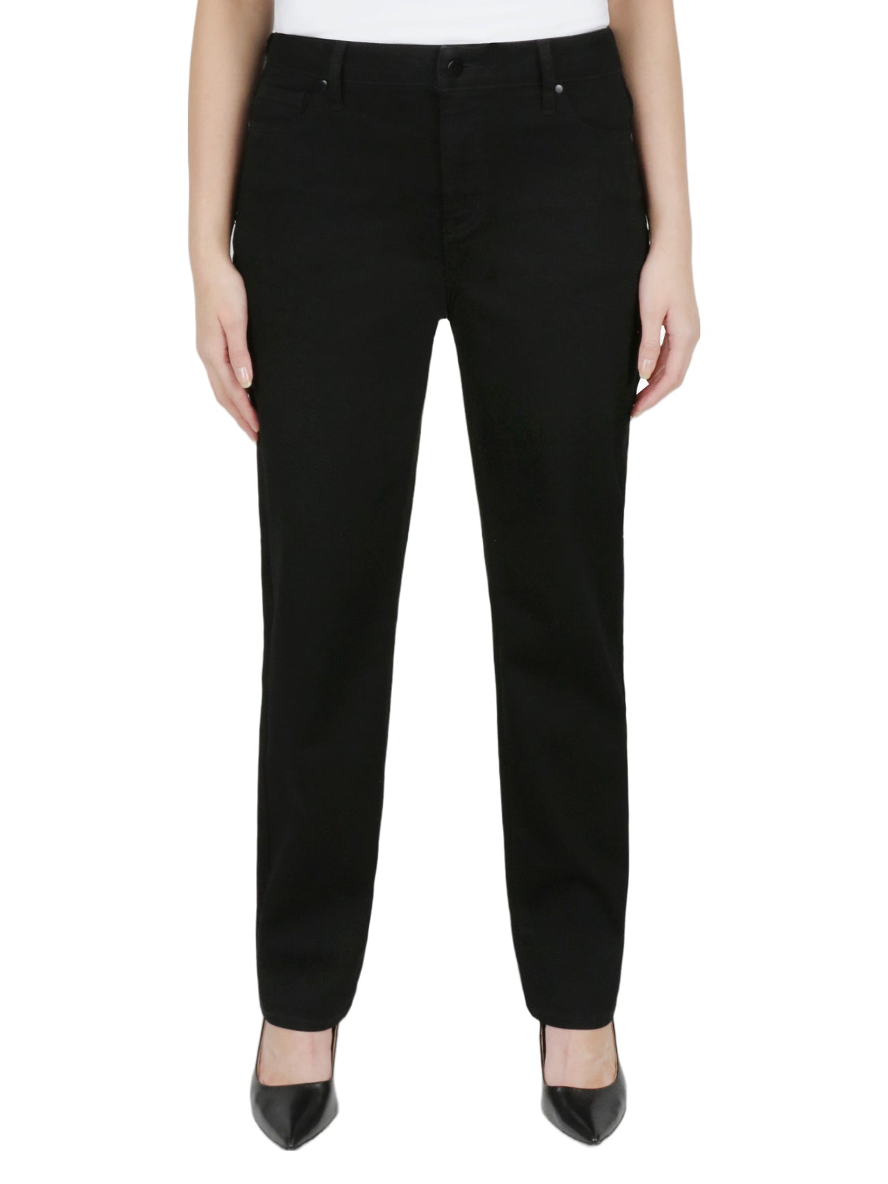  Relativity Missy Straight Leg Jeans - Black - Bonton