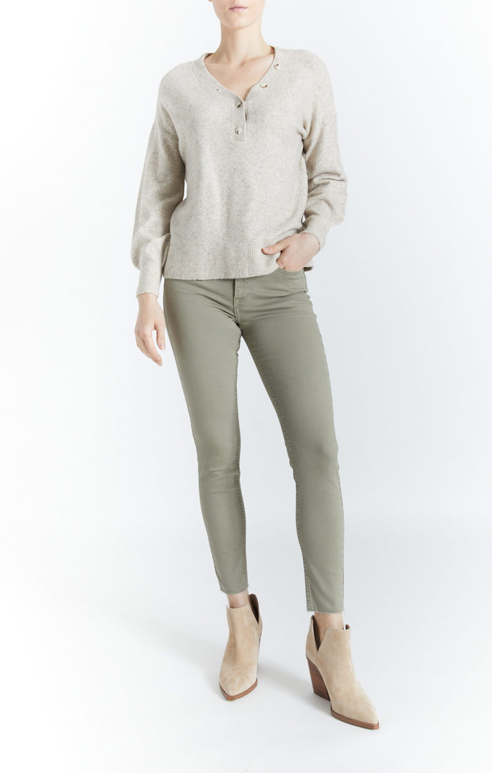  Oat New York Button Neck Henley by Oat New York - Oat - Bonton