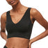  Calvin Klein V-Neck Lightly Lined Bralette - Black - Bonton
