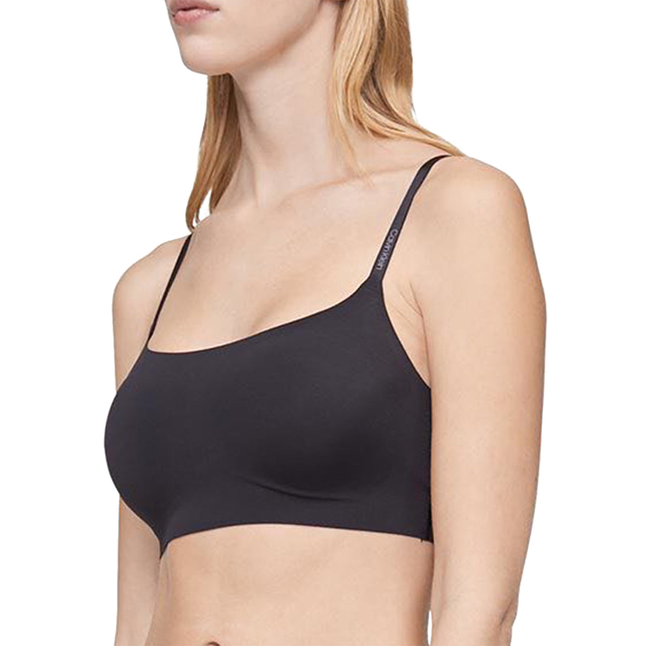  Calvin Klein Retro Lightly Lined Bralette - Black - Bonton