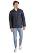  Cole Haan Men's Down Jacket with Front Zipper - Navy - Bonton