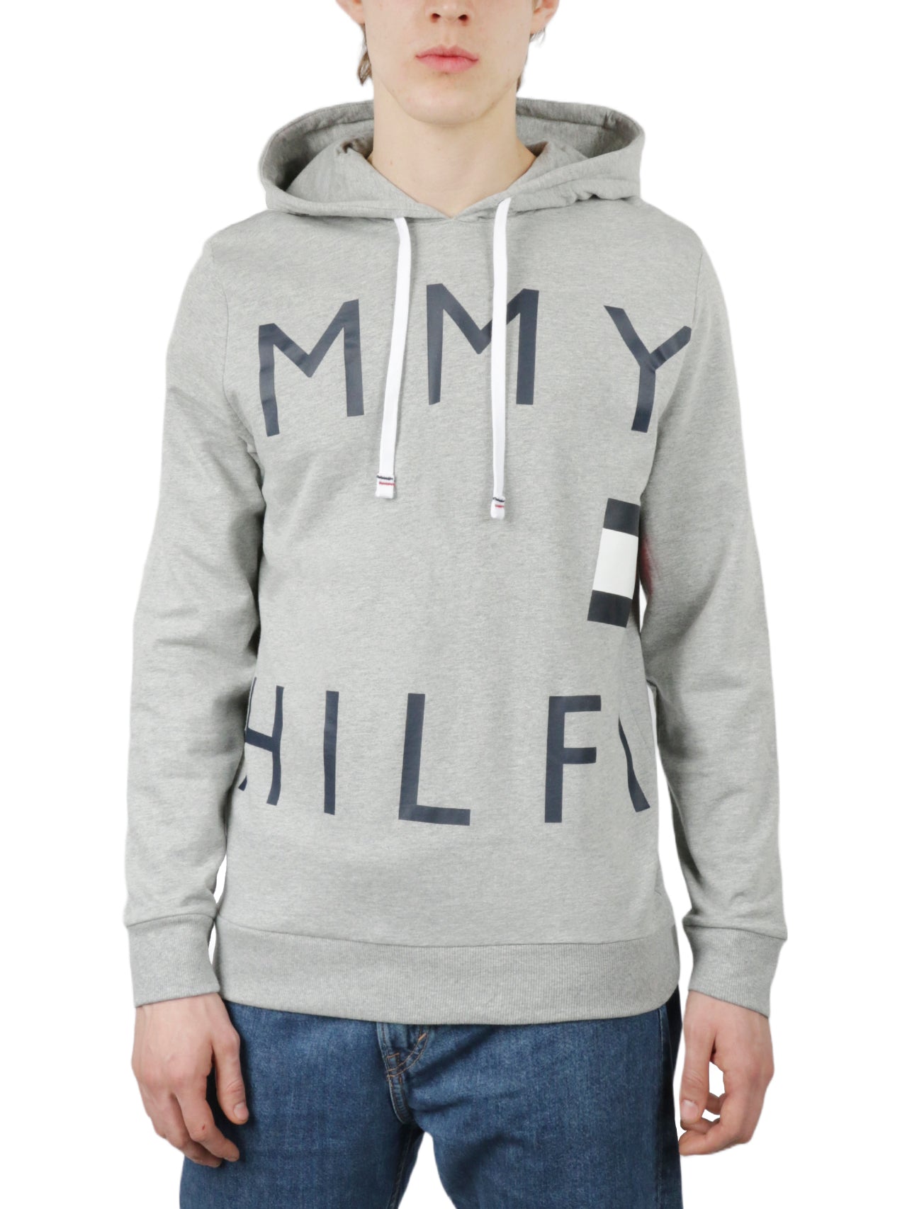  Tommy Hilfiger Long Sleeves French Terry Hoodie - Grey Heather - Bonton