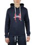  Tommy Hilfiger Long Sleeves Cotton French Terry Hoodie - Dark Navy - Bonton