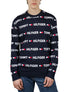  Tommy Hilfiger Printed Long Sleeves Crewneck - Dark Navy - Bonton