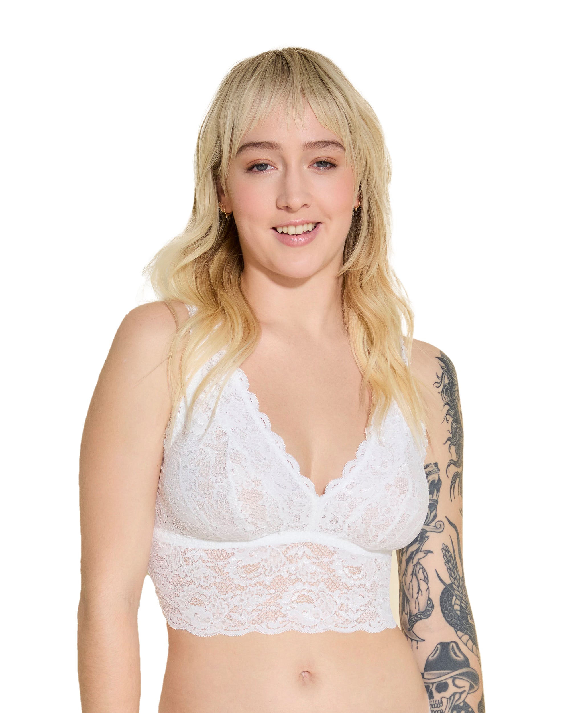  Cosabella Never Say Never Plungie Bralette - White - Bonton