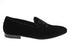  John Galliano Embroidered Velvet Leather Loafer - Black - Bonton