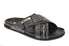  John Galliano Cross Strap Newsprint Slide - Black - Bonton
