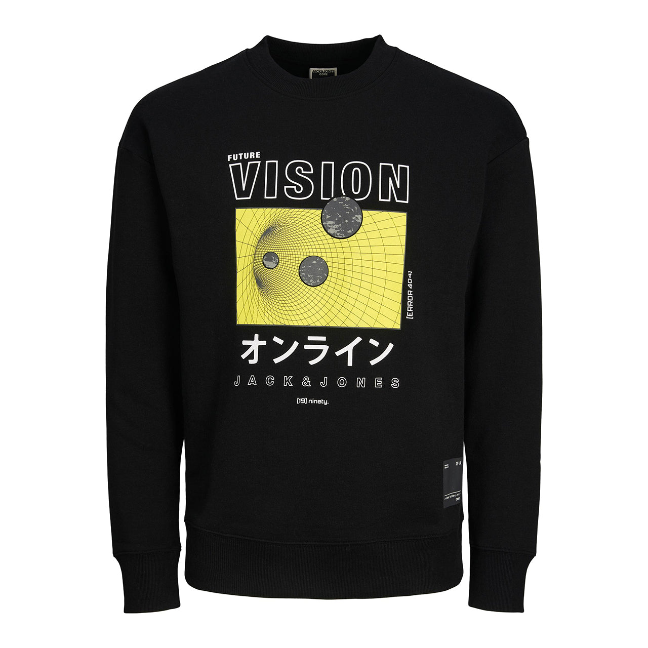  Jack & Jones Future Crew Neck Sweatshirt - Black - Bonton