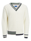 Split Knit V-Neck Sweater