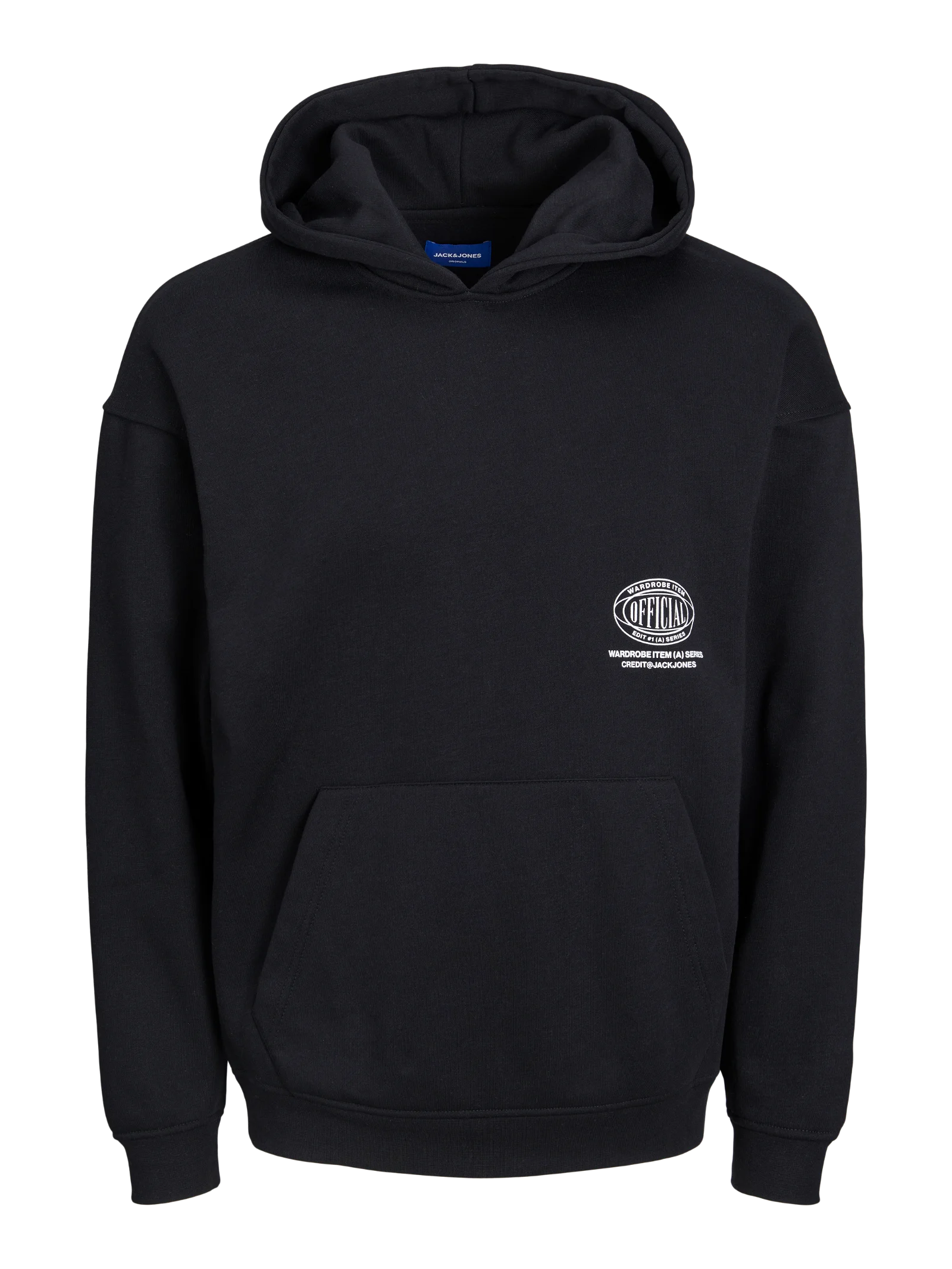  Jack & Jones Jortypen Sweat Hoodie - Black - Bonton