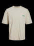  Jack & Jones Everyday Back Crewneck Tee - Moonbeam - Bonton
