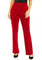 Pull On Faux Fly Wide Leg Trouser In Ponte