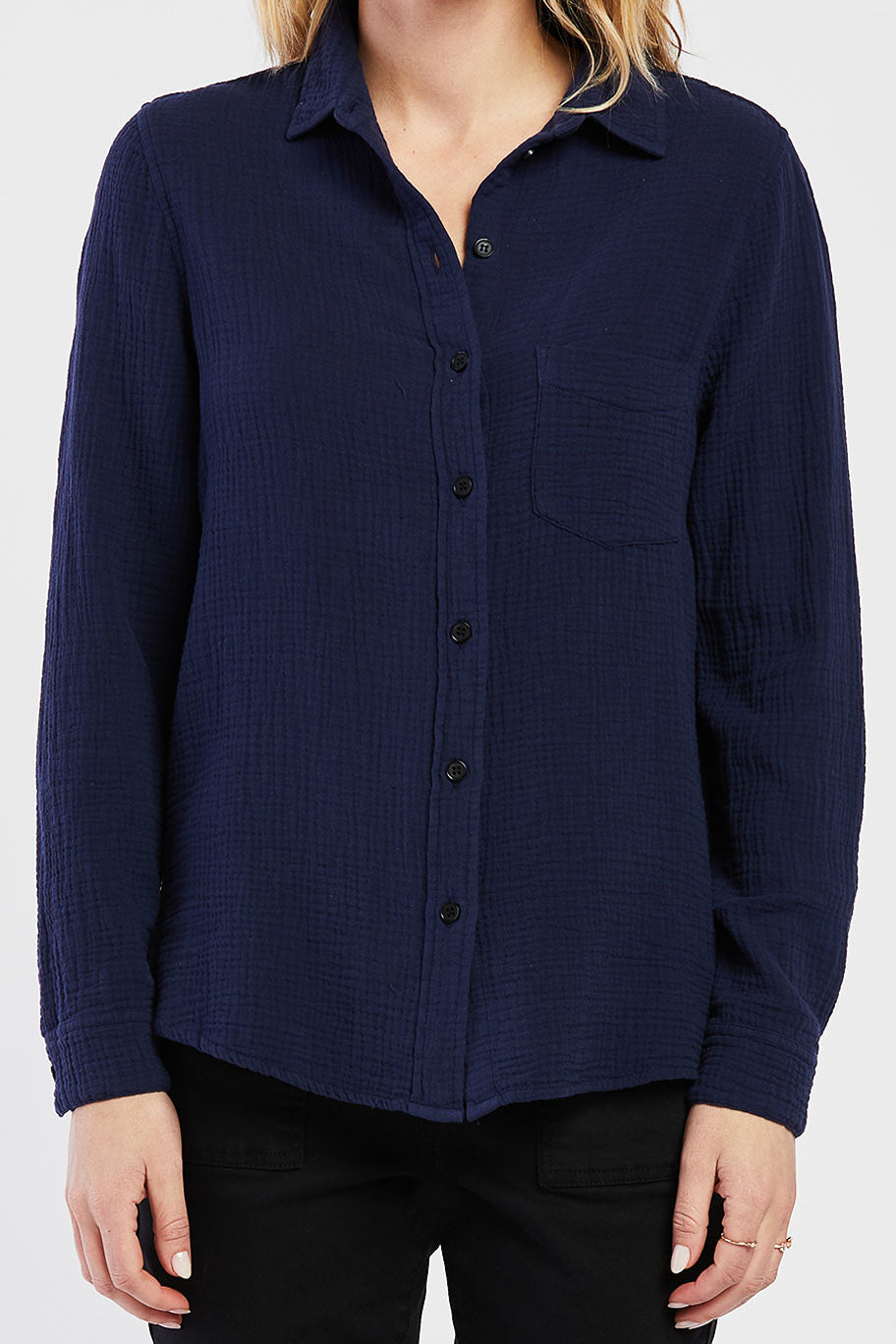   Velvet Heart Bennett Button Down Shirt - Navy - Bonton