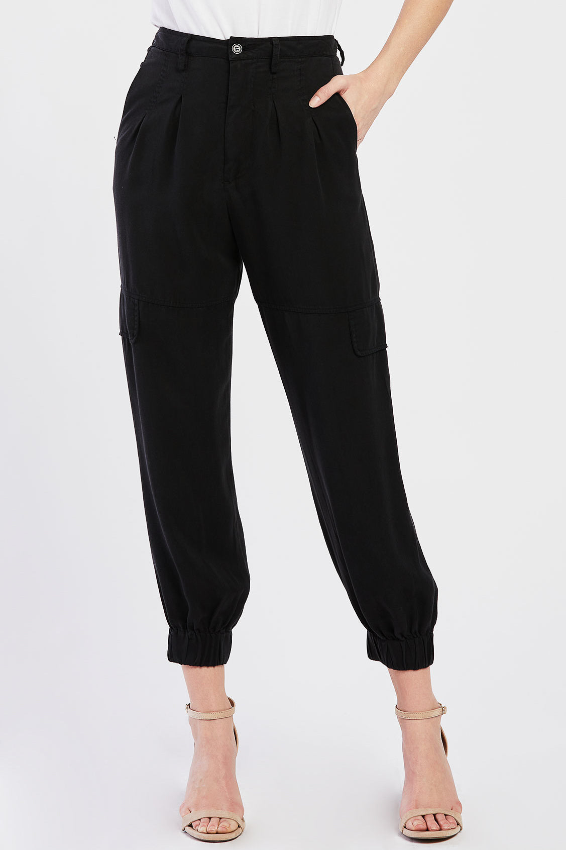  Velvet Heart Laurent Soft Cargo Jogger Pants - Black - Bonton