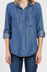   Velvet Heart Riley Button Down Shirt - Calva - Bonton
