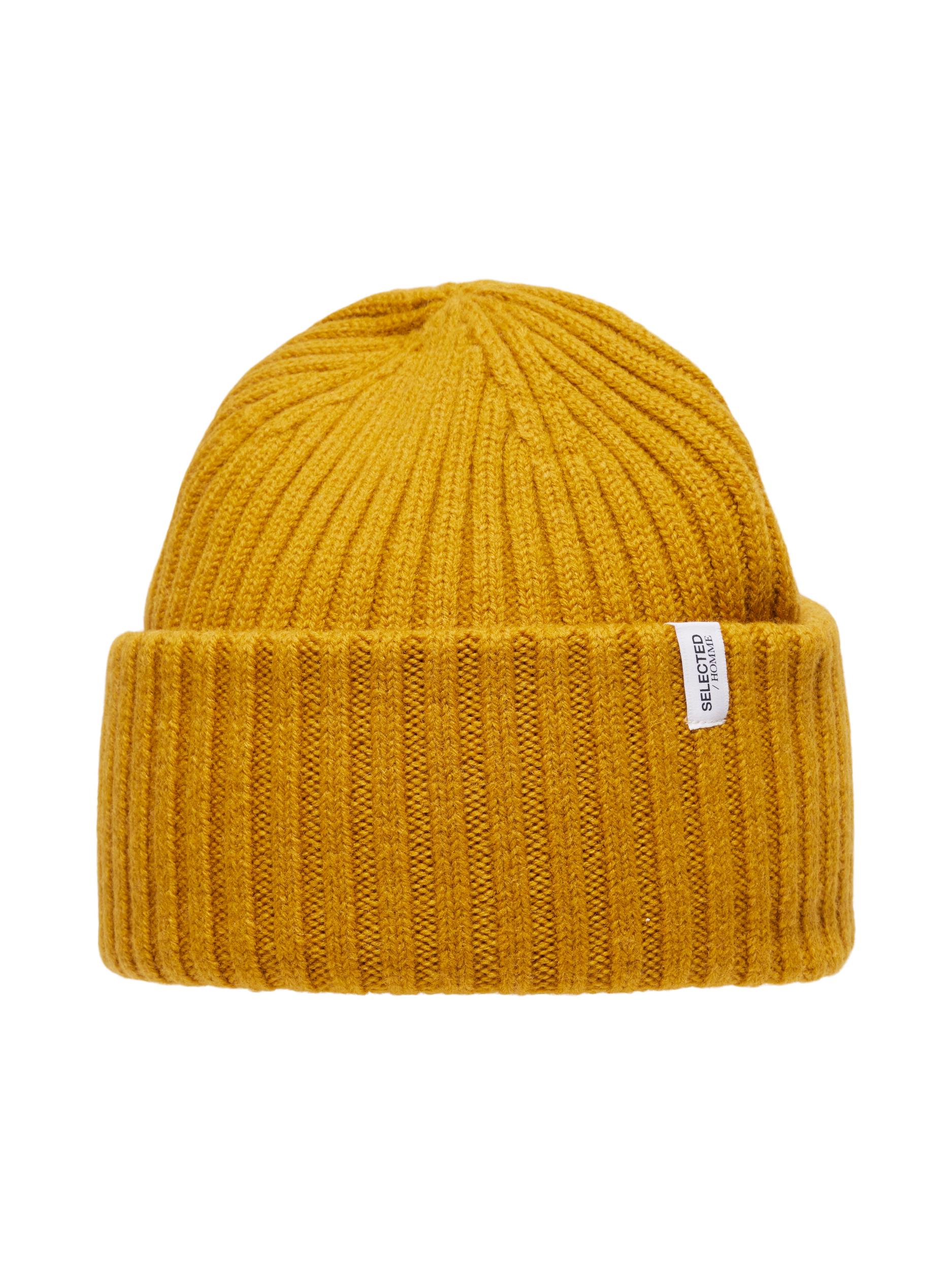  Selected Homme Merino Wool Beanie - Chai Tea - Bonton