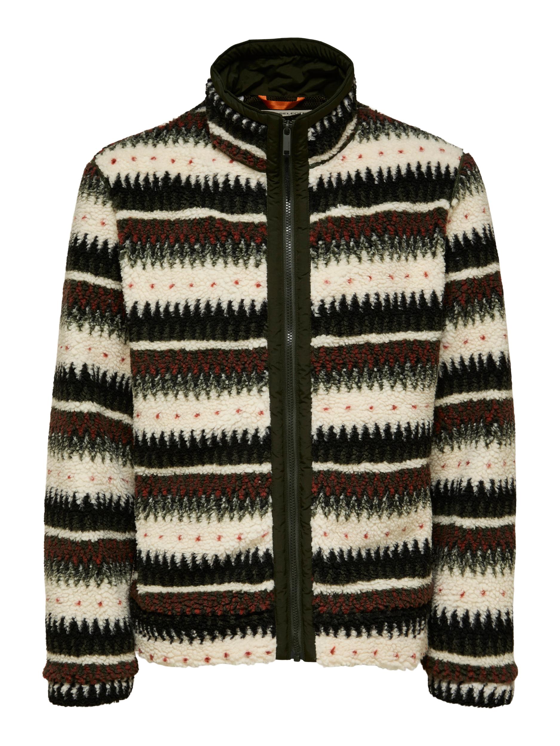 Selected Homme Chinook Fleece Jacket - Oatmeal - Bonton