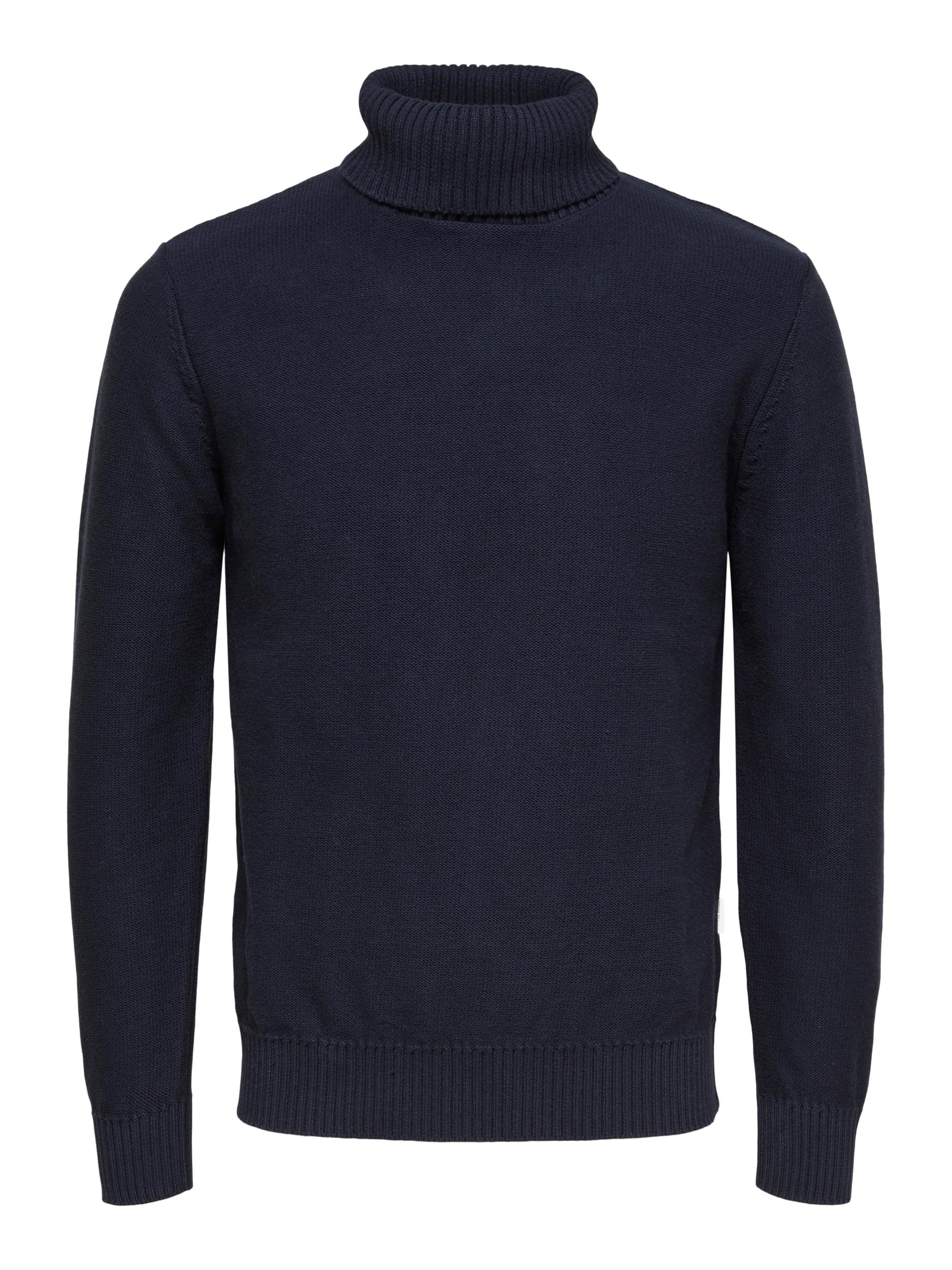  Selected Homme Axel Knit Roll Neck - Sky Captain - Bonton