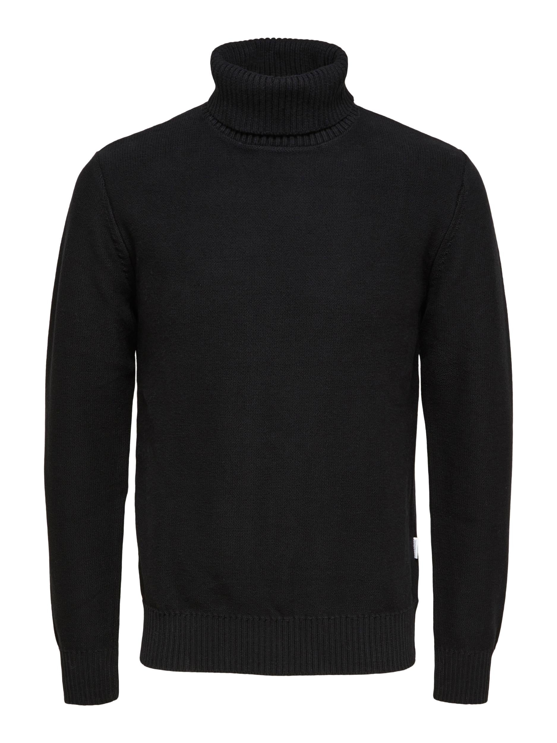  Selected Homme Axel Knit Roll Neck - Black - Bonton