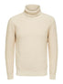  Selected Homme Axel Knit Roll Neck - Oatmeal - Bonton