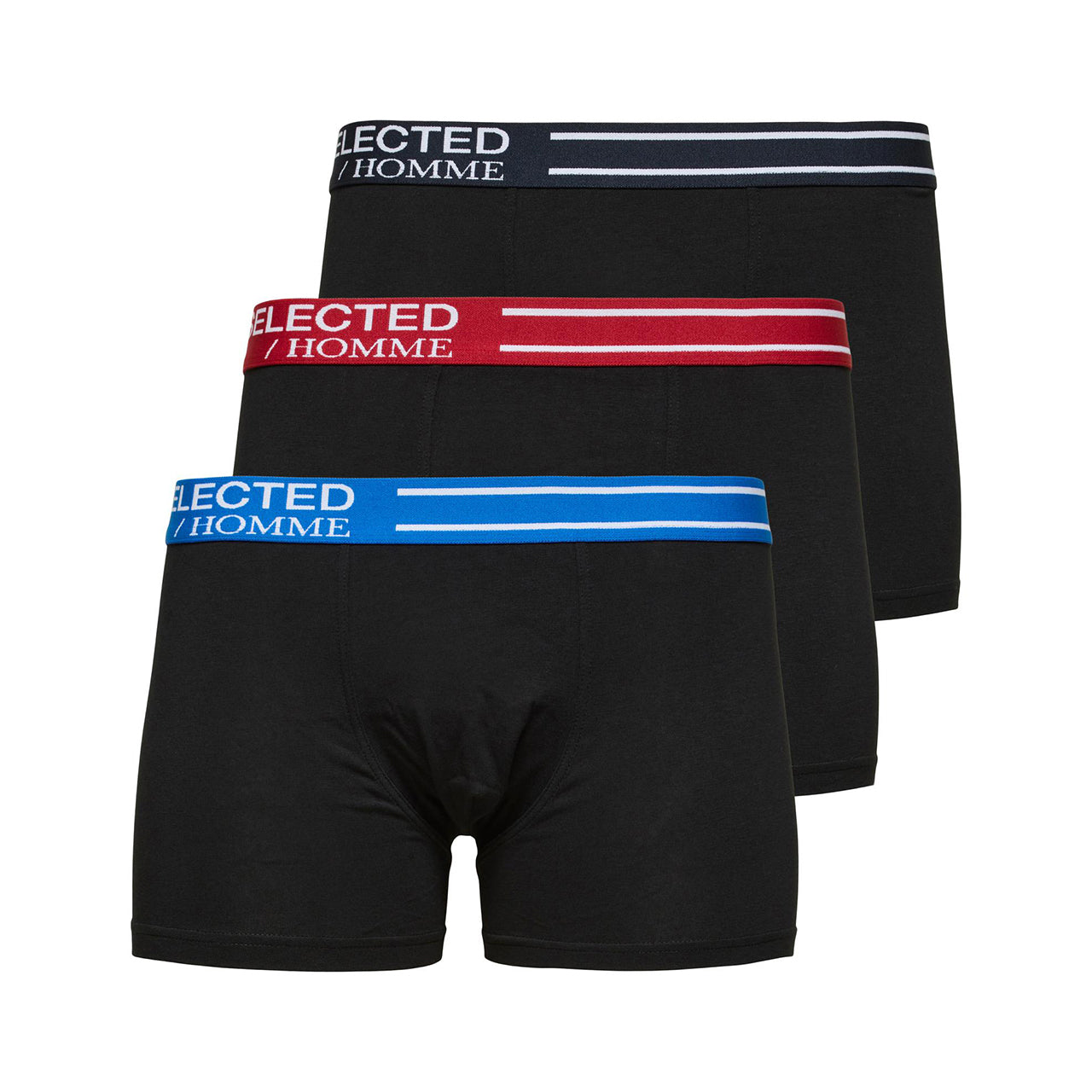  Selected Homme Emil 3-pack Trunks - Blue Quartz - Bonton