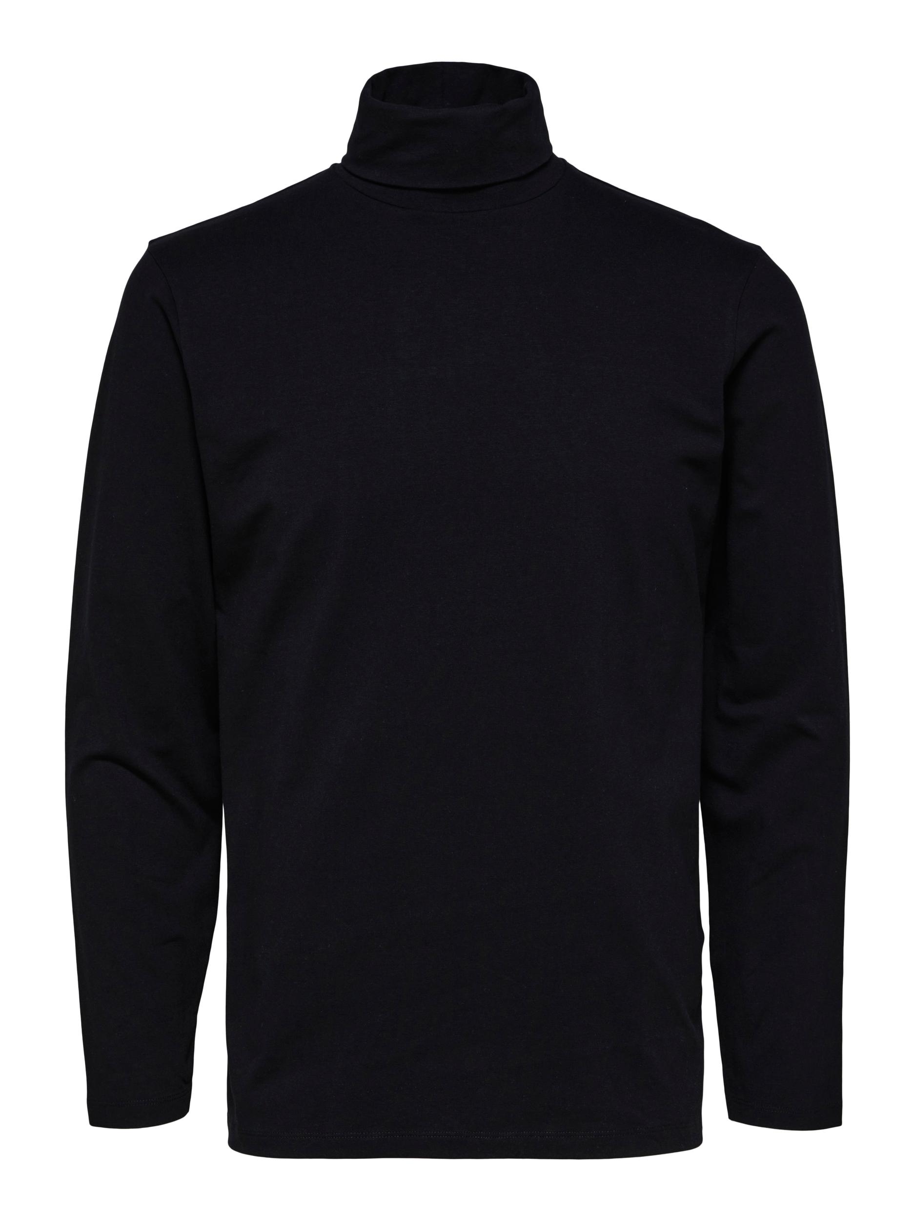  Selected Homme Rory Roll Neck Tee - Black - Bonton