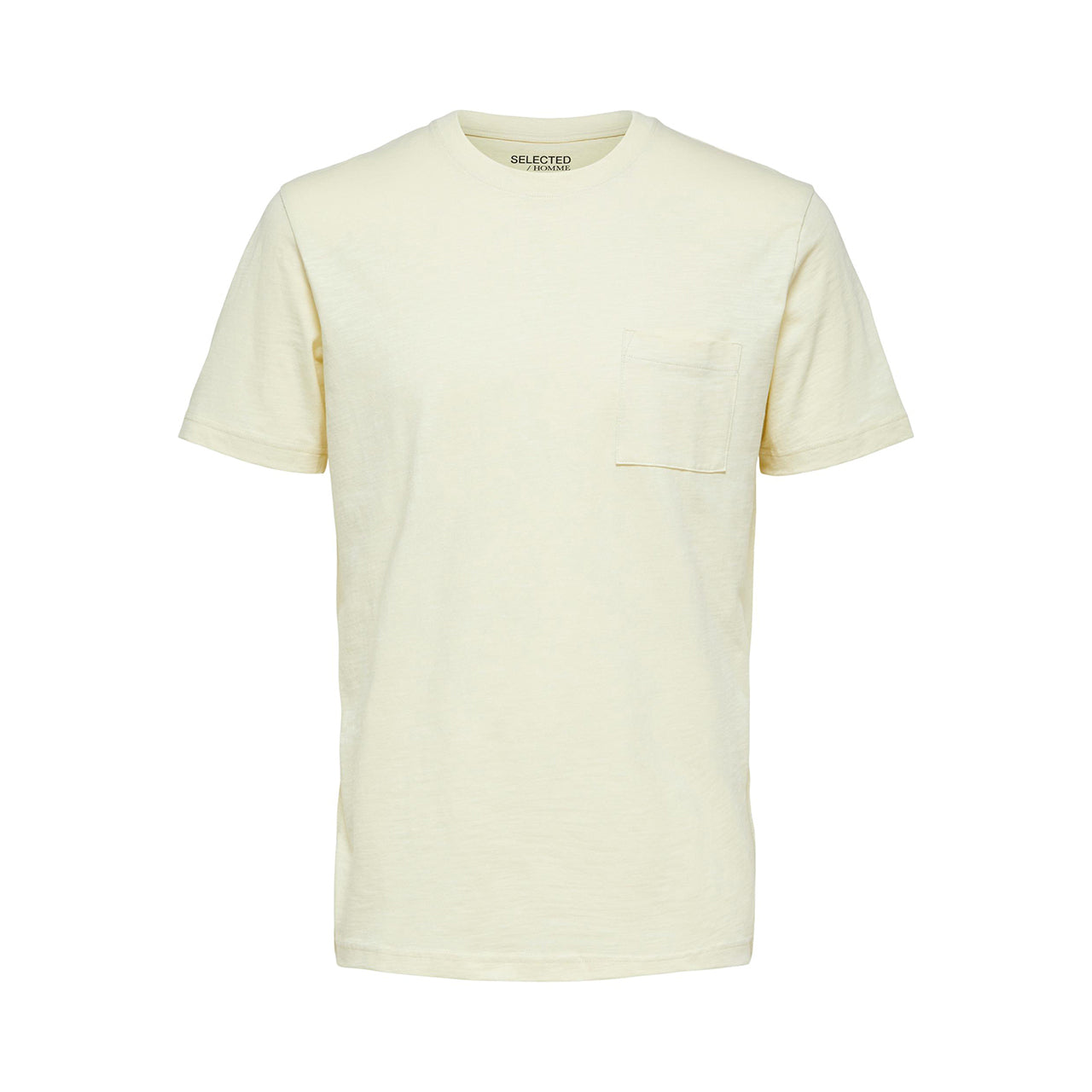  Selected Homme Ted Short Sleeve O-neck Tee - Cloud Cream - Bonton